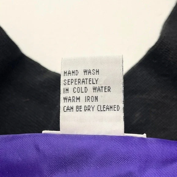 Vintage 80s CLIO‎ 100% Silk Purple Bomber Jacket Sz L Quilted Quiet Luxury Y2K - Picture 7 of 9